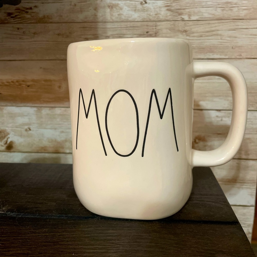 Rae Dunn White Mom Mug